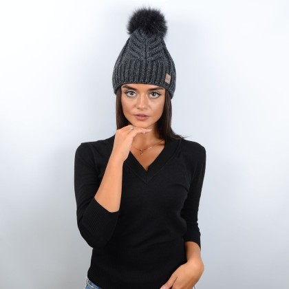 Шапка Mira 17015 темно-сірий "CHRG" Шапка Mira 17015 темно-сірий "CHRG"
