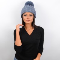 Шапка Lina 17020 джинс "CHRG" Шапка Lina 17020 джинс "CHRG"