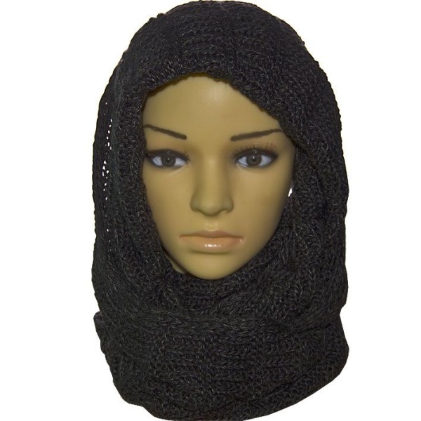 Купить оптом Шарф-хомут H16001 темно-сірий 
