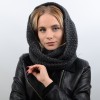 Купити оптом Шарф-хомут S6 HM17006 темно-сірий Купити оптом Шарф-хомут S6 HM17006 темно-сірий