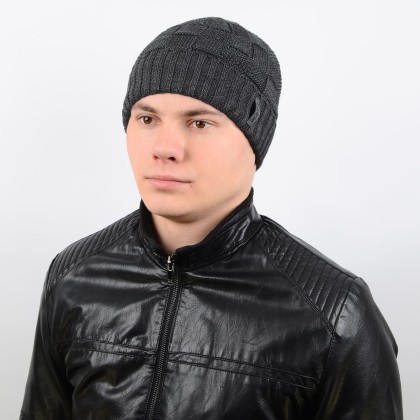 Шапка AL17048 сірий "CHRG"