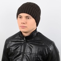 Шапка AL17029 темно-коричневий "CHRG" Шапка AL17029 темно-коричневий "CHRG"