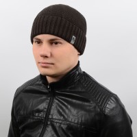 Шапка AL17057 темно-коричневий "CHRG" Шапка AL17057 темно-коричневий "CHRG"