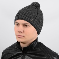 Шапка Flash F17062 темно-сірий "CHRG" Шапка Flash F17062 темно-сірий "CHRG"