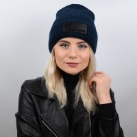 Шапка H58-11 17058-11 темно-синій "CHRG"