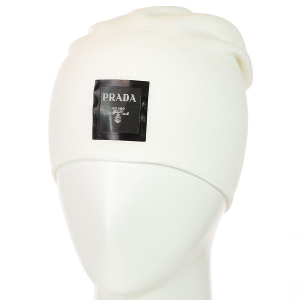 Купити оптом Шапка PRADA TR18009 білий Купити оптом Шапка PRADA TR18009 білий