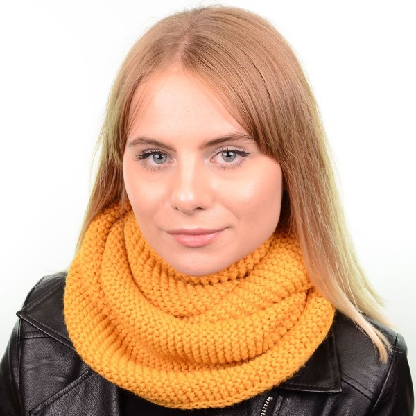 Купить оптом Шарф-хомут S11 HM18011 гірчиця Купить оптом Шарф-хомут S11 HM18011 гірчиця