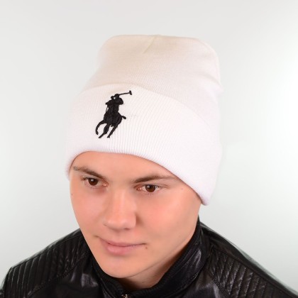 Шапка L18019 білий "CHRG"