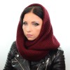 Купить оптом Шарф-хомут S4 HM15001 бордо Купить оптом Шарф-хомут S4 HM15001 бордо