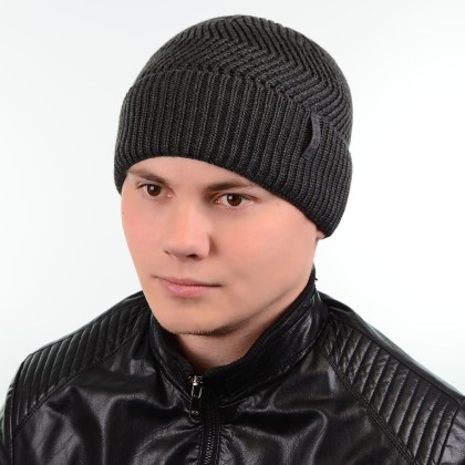 Шапка 18113 темно-сірий "CHRG"