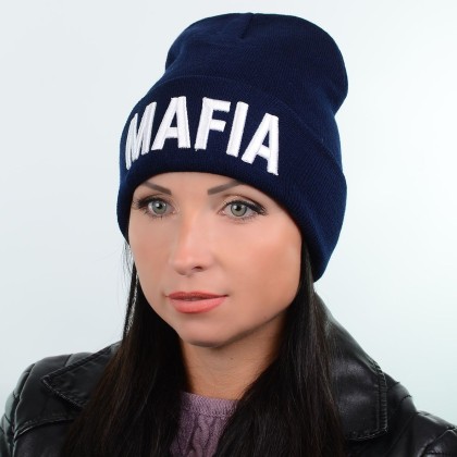 Шапка L18023 синій "CHRG"