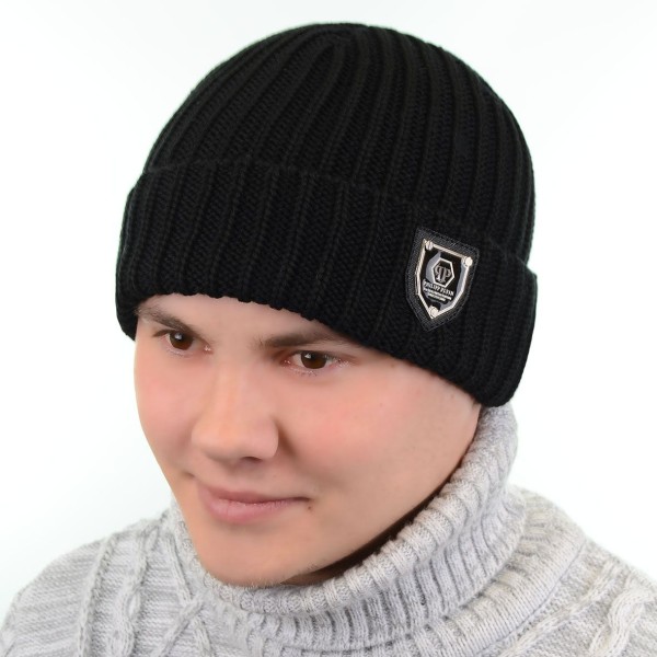 Купити оптом Шапка qp17047 чорний Купити оптом Шапка qp17047 чорний
