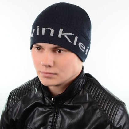 Шапка CK темно-синій "CHRG"