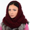 Купити оптом Шарф-хомут S17 HM18017 бордовий Купити оптом Шарф-хомут S17 HM18017 бордовий