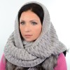 Купити оптом Шарф-хомут S17 HM18017 світло-сірий Купити оптом Шарф-хомут S17 HM18017 світло-сірий
