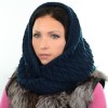 Купити оптом Шарф-хомут S17 HM18017 темно-синій Купити оптом Шарф-хомут S17 HM18017 темно-синій