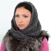 Купити оптом Шарф-хомут S20 HM18020 темно-сірий 