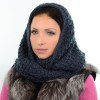 Купить оптом Шарф-хомут S21 HM18021 джинс Купить оптом Шарф-хомут S21 HM18021 джинс