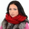 Купить оптом Шарф-хомут S21 HM18021 червоний Купить оптом Шарф-хомут S21 HM18021 червоний
