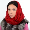 Купить оптом Шарф-хомут S21 HM18021 червоний Купить оптом Шарф-хомут S21 HM18021 червоний
