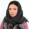 Купить оптом Шарф-хомут S21 HM18021 темно-сірий Купить оптом Шарф-хомут S21 HM18021 темно-сірий