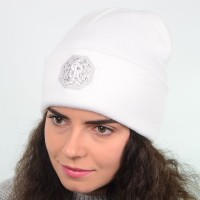 Шапка L19027 білий "CHRG" Шапка L19027 білий "CHRG"