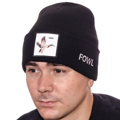 Шапка L21004 чорний "CHRG"