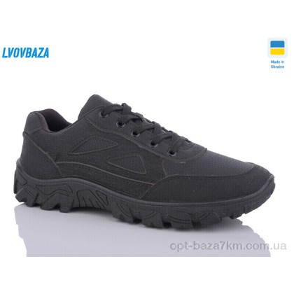 Кроссовки мужские "Lvovbaza" 050 чорний, (р.р. 40-45), Украина, от 8 шт.
