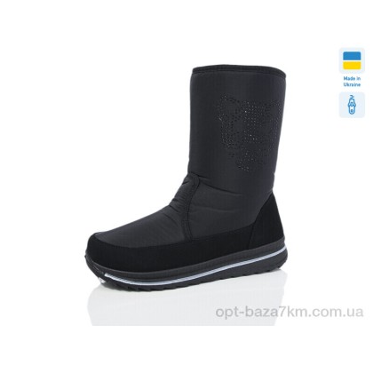 Дутики жіночі "Lot Shoes" N3106 чорний, (р.р. 37-42), Україна, від 6 шт.
