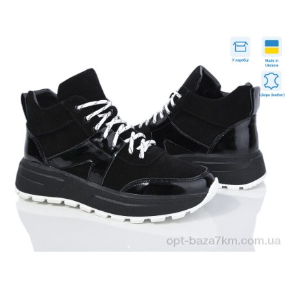 Кроссовки женские "Fat Fox-Tamei" 465-45 ч.з.лак, (р.р. 36-41), Украина, от 6 шт.