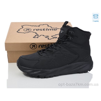 Черевики чоловічі "Restime" RMZ24194 black, (р.р. 40-44), Китай, від 8 шт. Черевики чоловічі "Restime" RMZ24194 black, (р.р. 40-44), Китай, від 8 шт.