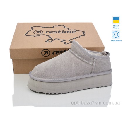 Угги женские "Restime" YWZ24451 grey, (р.р. 36-41), Украина, от 8 шт.