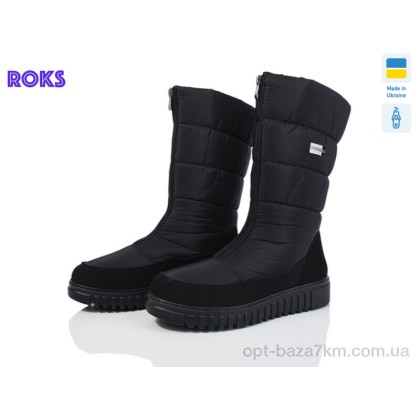 Дутики женские "Roks" 4401 чорний, (р.р. 38-42), Украина, от 6 шт. Дутики женские "Roks" 4401 чорний, (р.р. 38-42), Украина, от 6 шт.