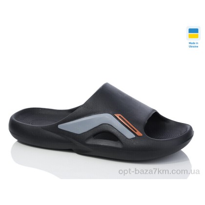 Шльопанці чоловічі "Lot Shoes" N131 чорний-сірий, (р.р. 41-45), Україна, від 8 шт.
