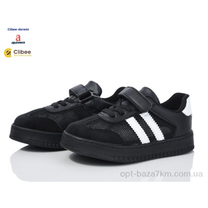 Кроссовки детские "Clibee-Doremi" R1415 black, (р.р. 25-30), Китай, от 6 шт. Кроссовки детские "Clibee-Doremi" R1415 black, (р.р. 25-30), Китай, от 6 шт.