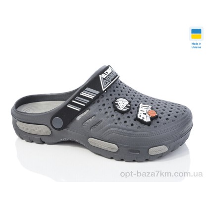 Крокси чоловічі "Lot Shoes" N118 сірий, (р.р. 41-45), Україна, від 6 шт.