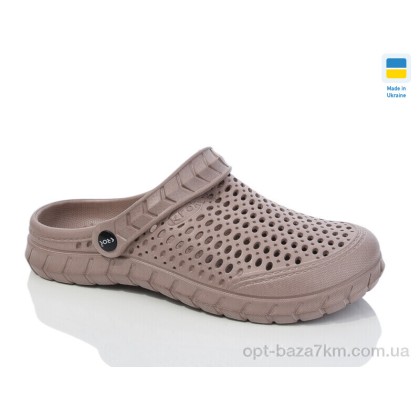 Кроксы женские "Крок" С62М св.коричневий, (р.р. 36-41), Украина, от 6 шт.