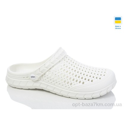 Кроксы женские "Крок" С62М білий, (р.р. 36-41), Украина, от 6 шт.