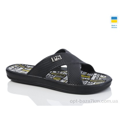 Шльопанці чоловічі "Lot Shoes" N227 чорний, (р.р. 41-46), Україна, від 8 шт.