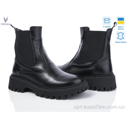 Ботинки женские "Viscala" 27906 чорний к., (р.р. 36-40), Украина, от 6 шт. Ботинки женские "Viscala" 27906 чорний к., (р.р. 36-40), Украина, от 6 шт.
