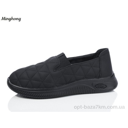 Туфли женские "Minghong" 7726 black, (р.р. 37-42), Китай, от 8 шт.