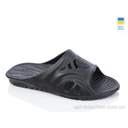Шльопанці чоловічі "Lot Shoes" М'яч чорний, (р.р. 40-45), Україна, від 8 шт.