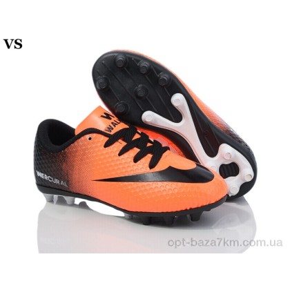Футбольная обувь детская "VS" Walked crampon01 orange-black, (р.р. 31-35), Китай, от 8 шт. Футбольная обувь детская "VS" Walked crampon01 orange-black, (р.р. 31-35), Китай, от 8 шт.