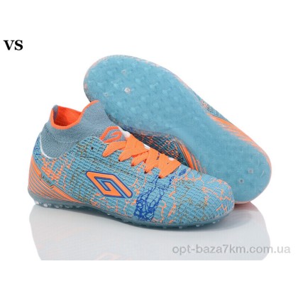 Футбольная обувь детская "VS" Dugana 0015 blue-orange, (р.р. 31-35), Китай, от 8 шт. Футбольная обувь детская "VS" Dugana 0015 blue-orange, (р.р. 31-35), Китай, от 8 шт.