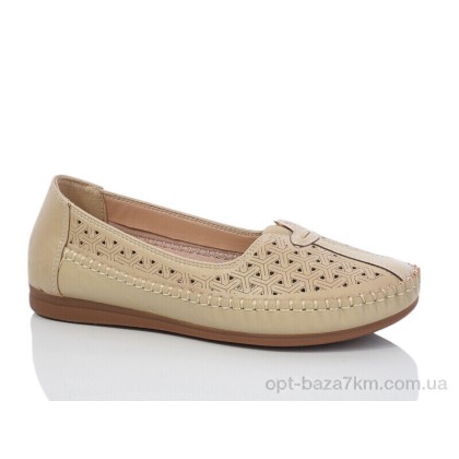 Туфли женские "Leguzaza" 912 beige, (р.р. 37-42), Китай, от 8 шт.