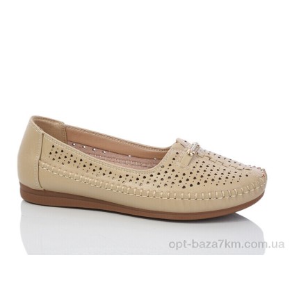 Туфли женские "Leguzaza" 910 beige, (р.р. 37-42), Китай, от 8 шт.