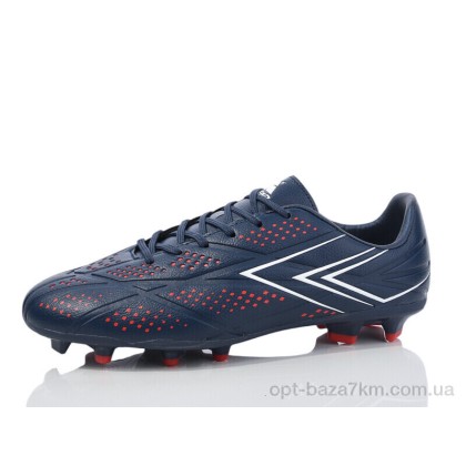 Футбольне взуття чоловіче "Restime" DIMB25627-2 navy-white-red, (р.р. 41-45), Китай, від 8 шт.