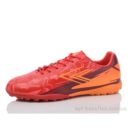 Футбольне взуття чоловіче "Restime" DIMB25653-1 red-fire-orange, (р.р. 41-45), Китай, від 8 шт.