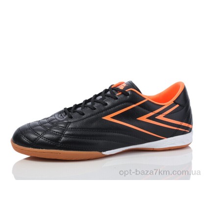 Футбольне взуття чоловіче "Restime" DIMB25623 black-orange, (р.р. 41-45), Китай, від 8 шт.