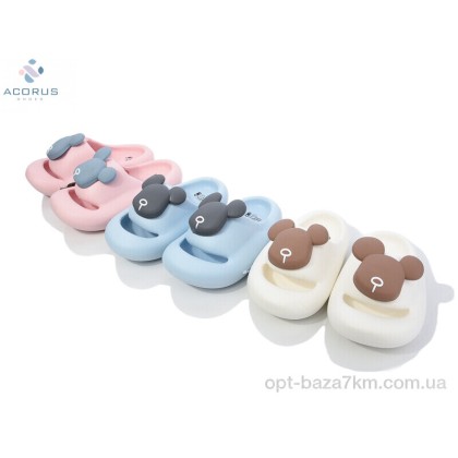 Шлепки детские "Acorus" A166 mix, (р.р. 17-22), Китай, от 12 шт.
